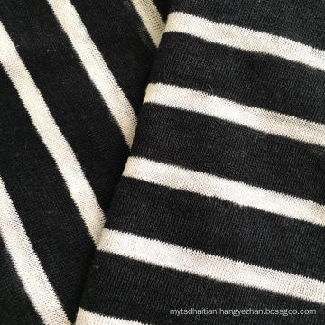 Linen Stripe Jersey Fabric (QF14-1546-SS.)